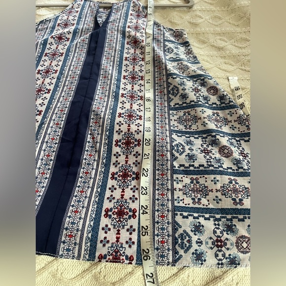 Moa Moa Polyester hi neck Strap Flowy Blouse Women’s Size XS - Picture 10 of 11